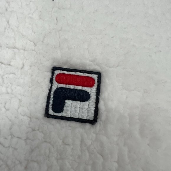 Fila Women's Josephine Sherpa Embroidered Logo Crop Hoodie White Medium NWT - Picture 10 of 11
